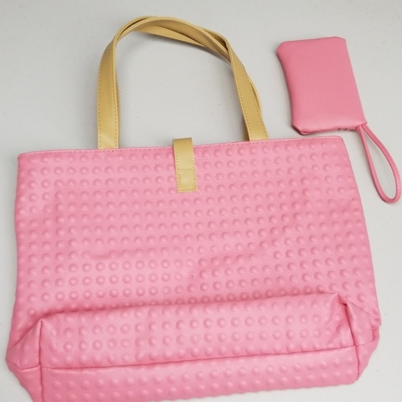 NIP Elegant Zip Tote with Organizer Wristlet - Picture 2 of 4